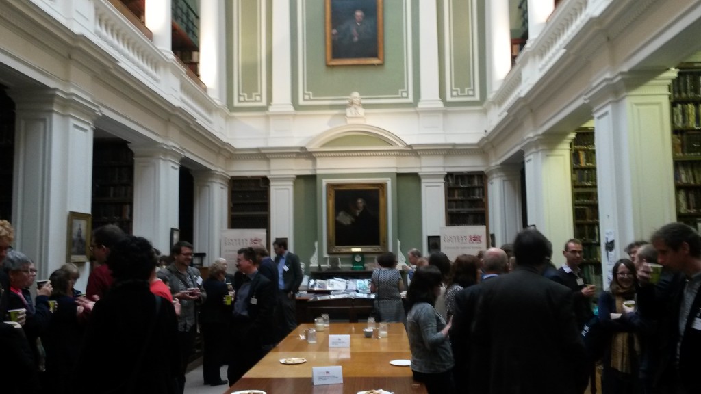 Networking in the Linnean Society Library [Image by Louise Seaward]