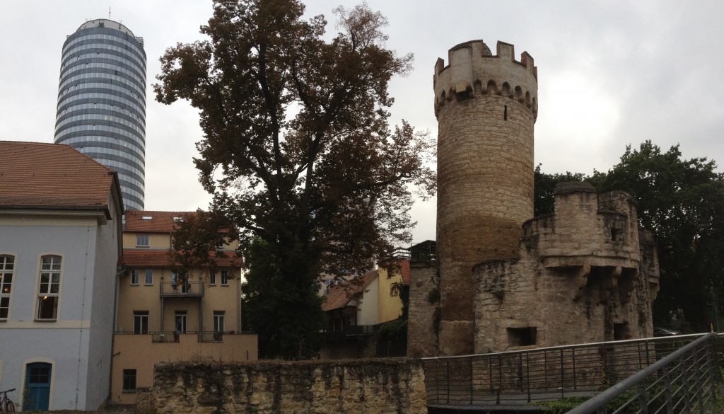 Old meets new - picturesque scene set for the Transkribus day in Jena (Image by Eva Lang)