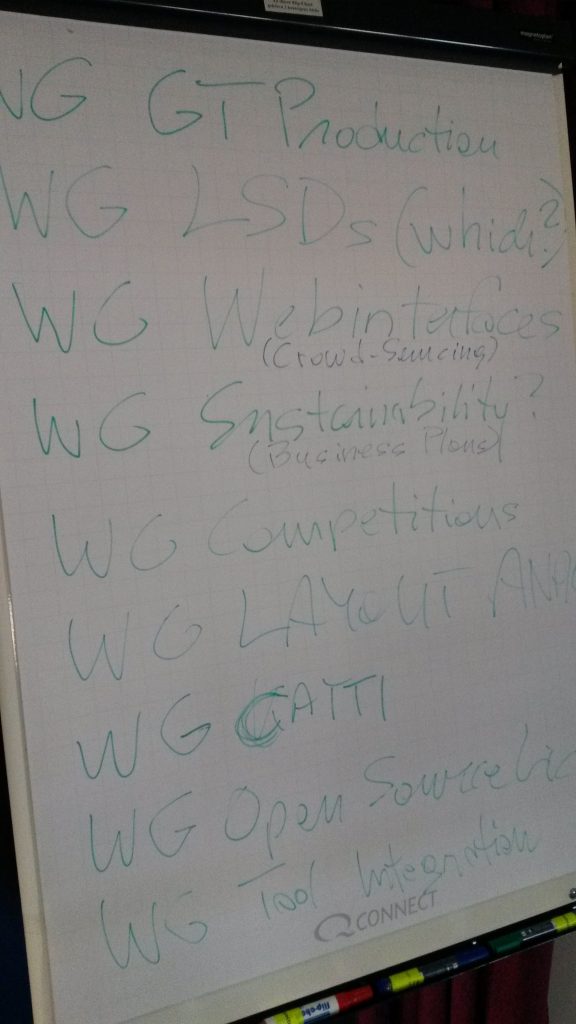 Discussion topics at one of the READ project meetings [Image by Louise Seaward]