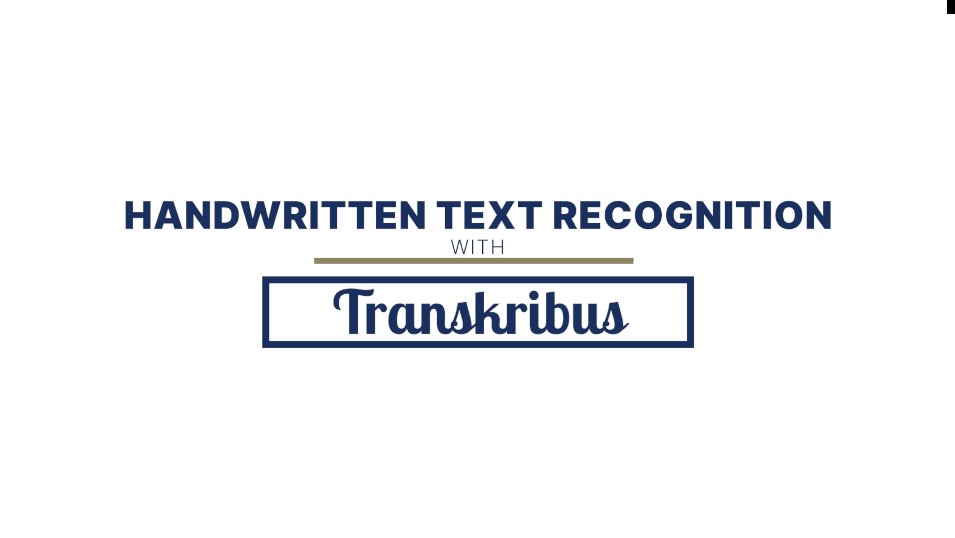 Transkribus English Handwriting - Public Transkribus AI Model